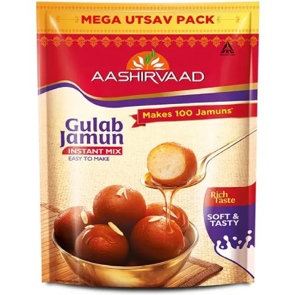 Aashirvaad Instant Mix - Gulab Jamun, 500 g Pouch-2.webp